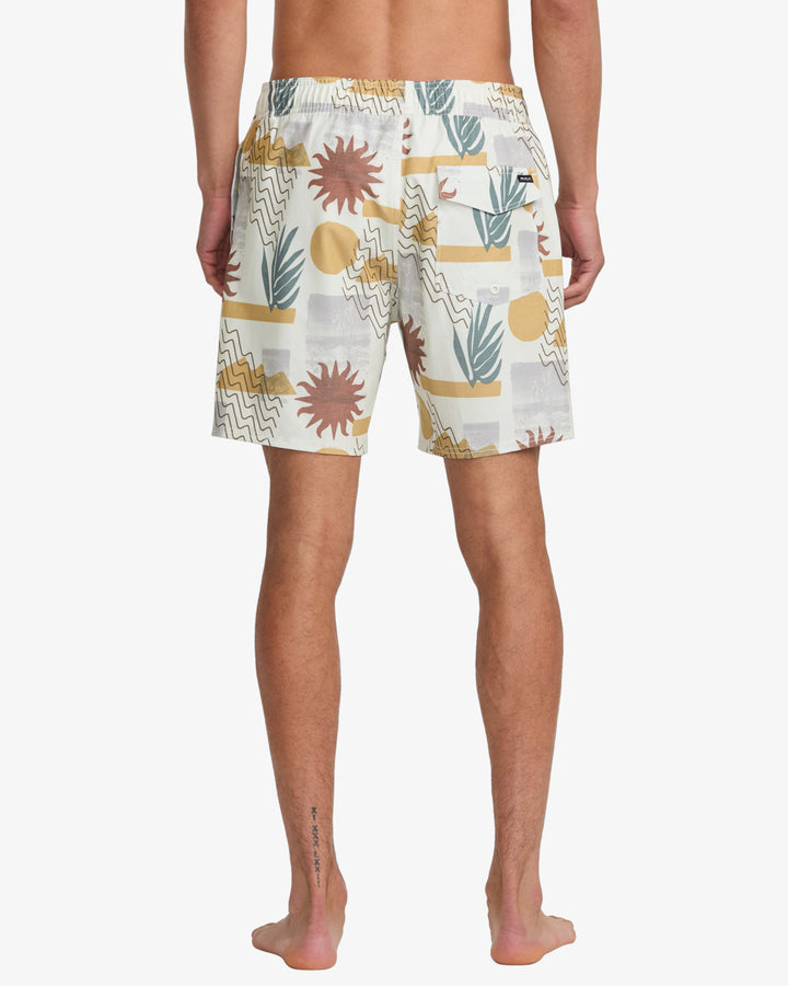 RVCA Herren Badehose Atlas Elastic 17' - natural