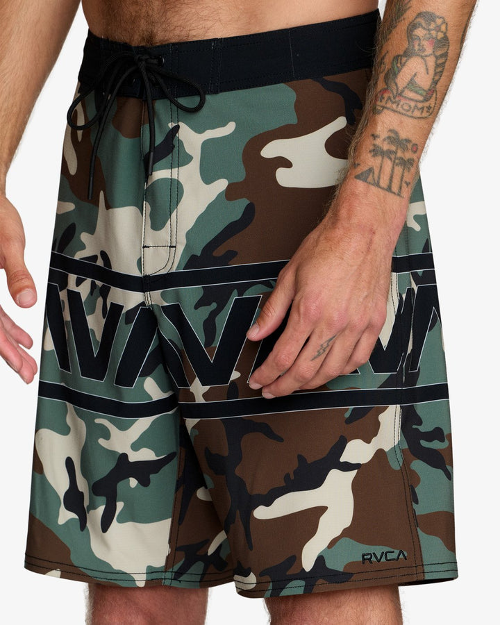 RVCA Herren Boardshorts Va Trunk Print - Camo Band