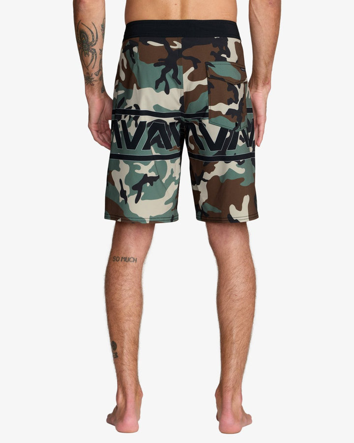 RVCA Herren Boardshorts Va Trunk Print - Camo Band