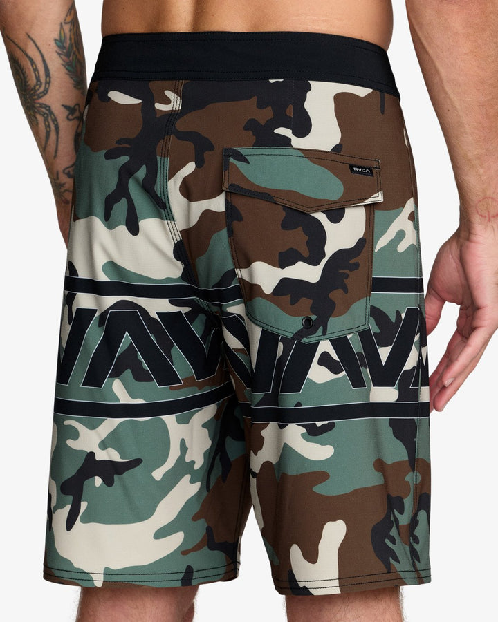 RVCA Herren Boardshorts Va Trunk Print - Camo Band