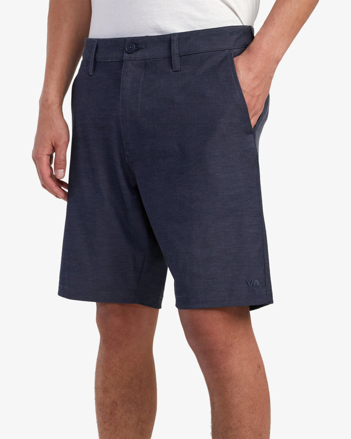 RVCA Herren Hybridshorts Back In - Denim Heather