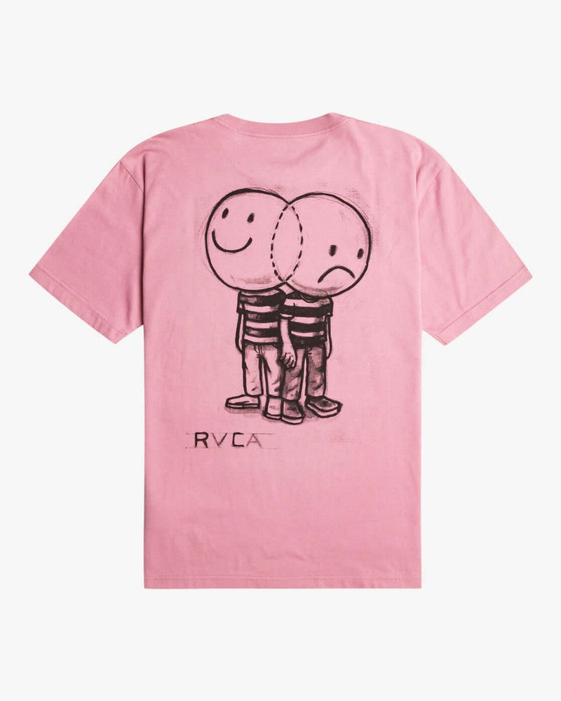 RVCA Herren Shirt Venn Diagram - Pale Mauve