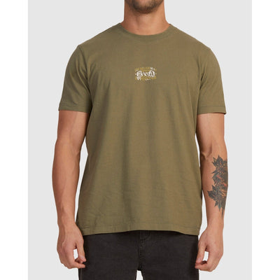 RVCA Herren T-Shirt Head Quarters - agave