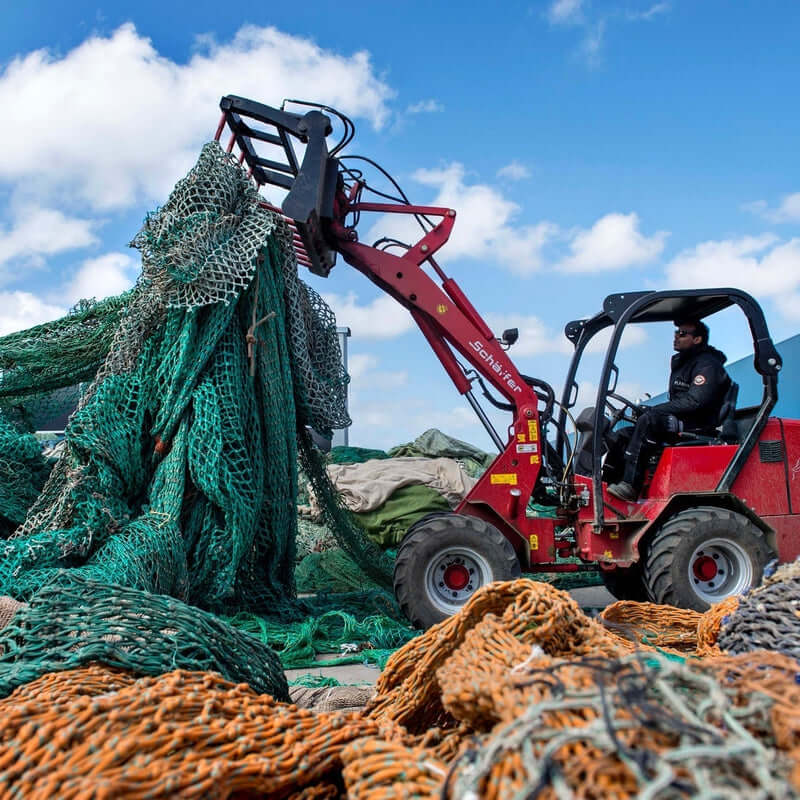 Rebel Knubster Finne aus recycelten Fischernetzen - beige