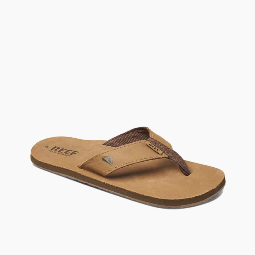 Reef Herren Flip Flop Leather Smoothy - bronze brown