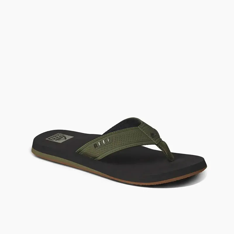 Reef Herren Flip Flop The Layback - black/olive
