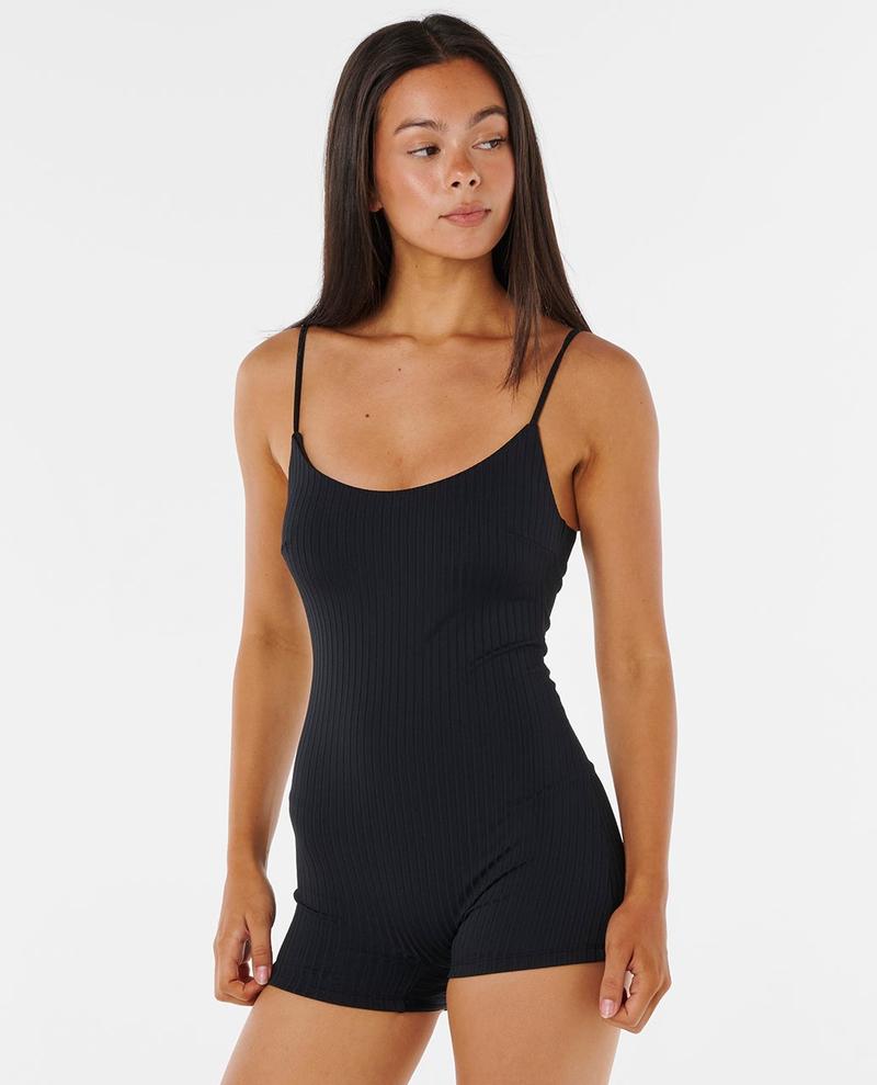 Rip Curl Damen Badeanzug Premium Surf Short Jane Suit Swimsuit - Black