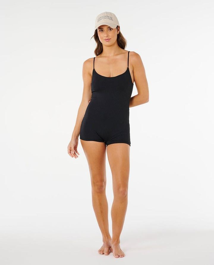 Rip Curl Damen Badeanzug Premium Surf Short Jane Suit Swimsuit - Black
