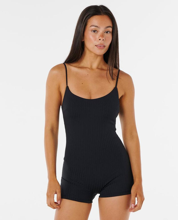Rip Curl Damen Badeanzug Premium Surf Short Jane Suit Swimsuit - Black