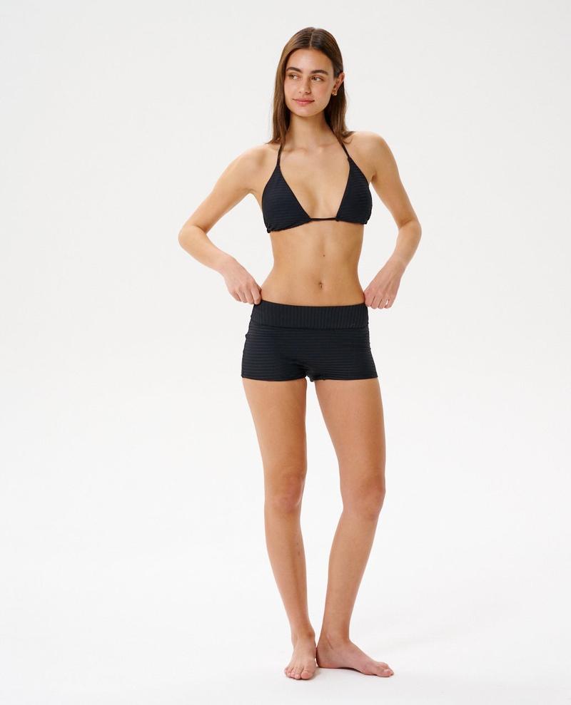 Rip Curl Damen Bikini Bottom Premium Surf Boyleg - Black