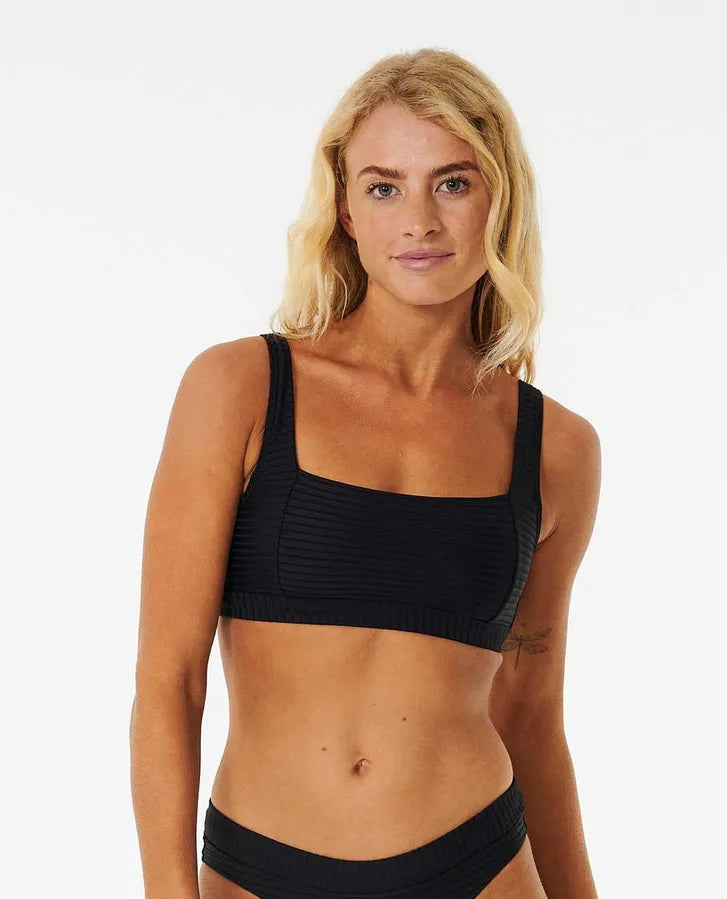 Rip Curl Damen Bikini Top Premium Surf DD Crop - black