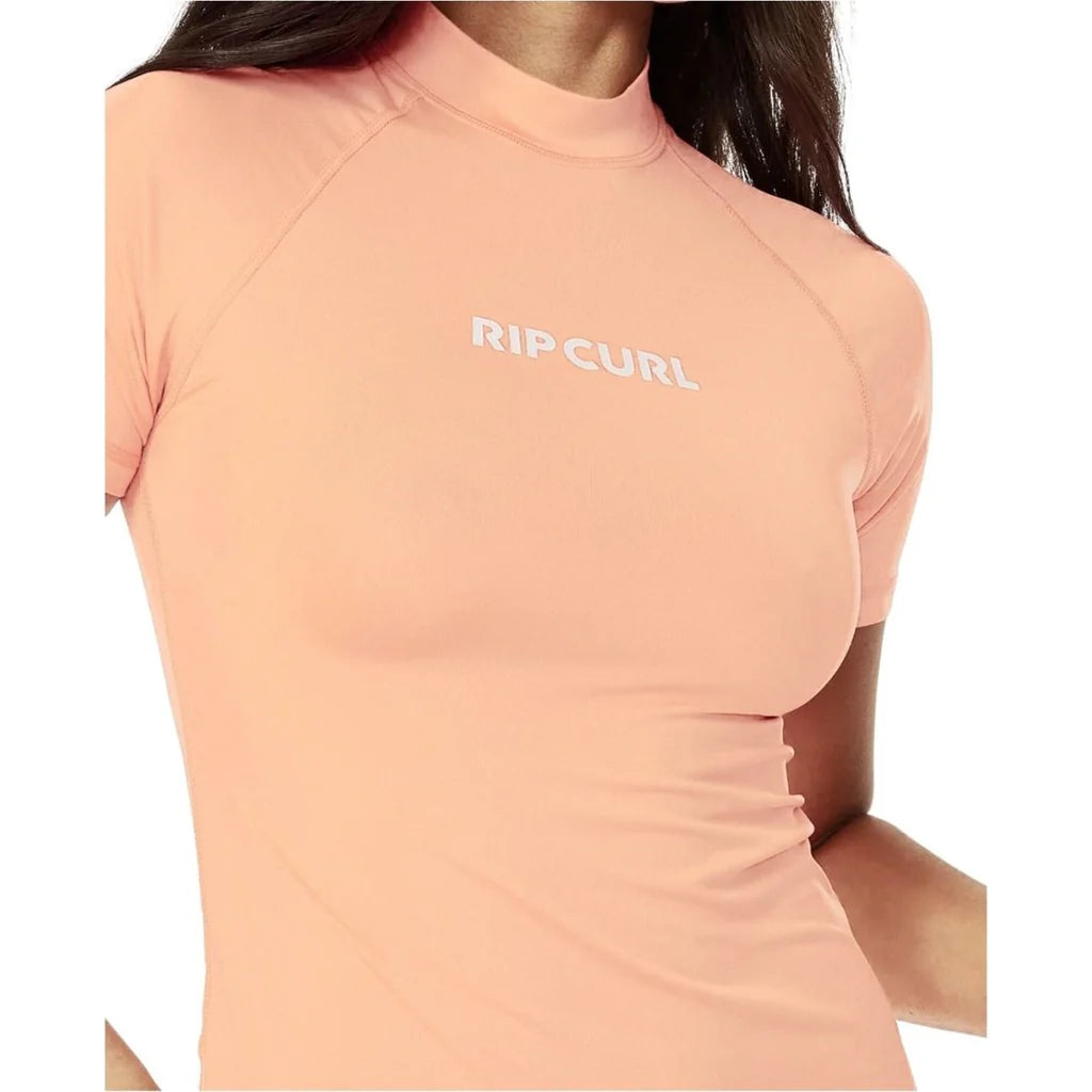 Rip Curl Damen Classic Lycra kurzarm - bright peach