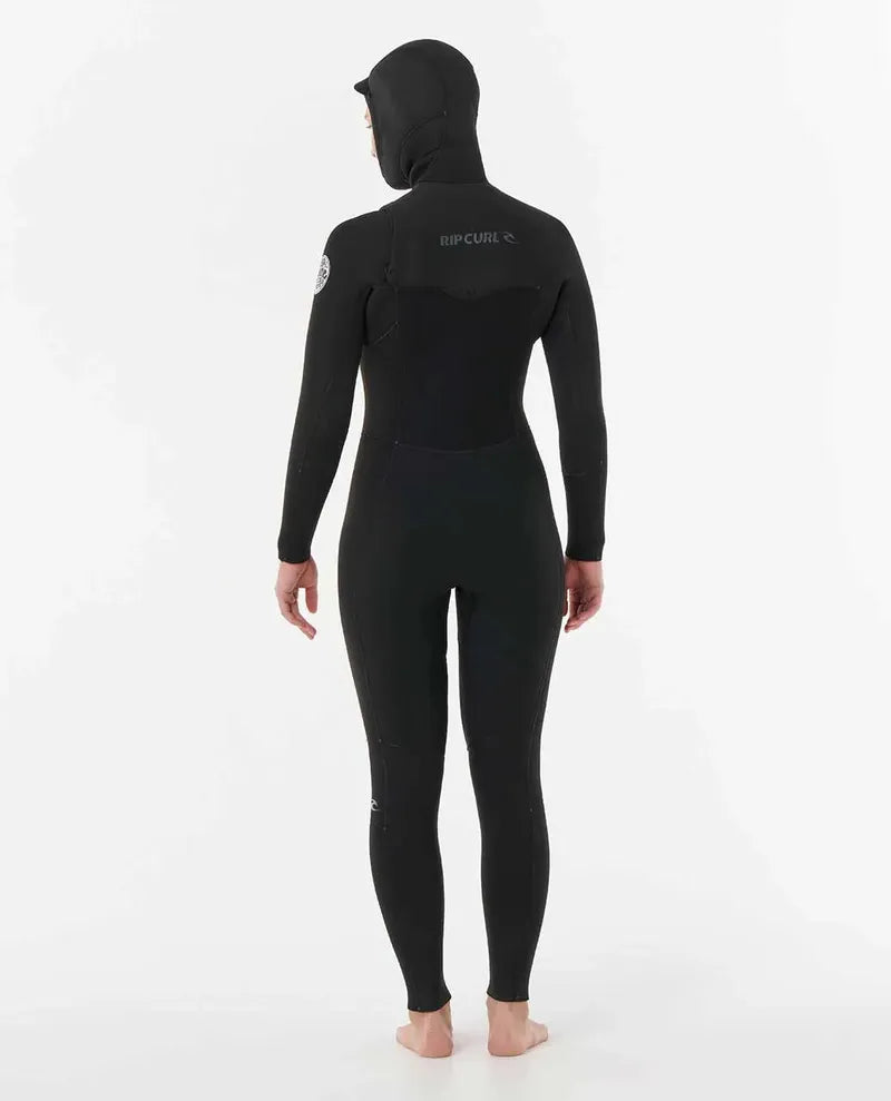 Rip Curl Damen Neoprenanzug Dawn Patrol 5/4 Chestzip mit Hood - Black