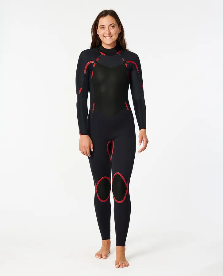 Rip Curl Damen Neoprenanzug Freelite 3/2mm Backzip - Black