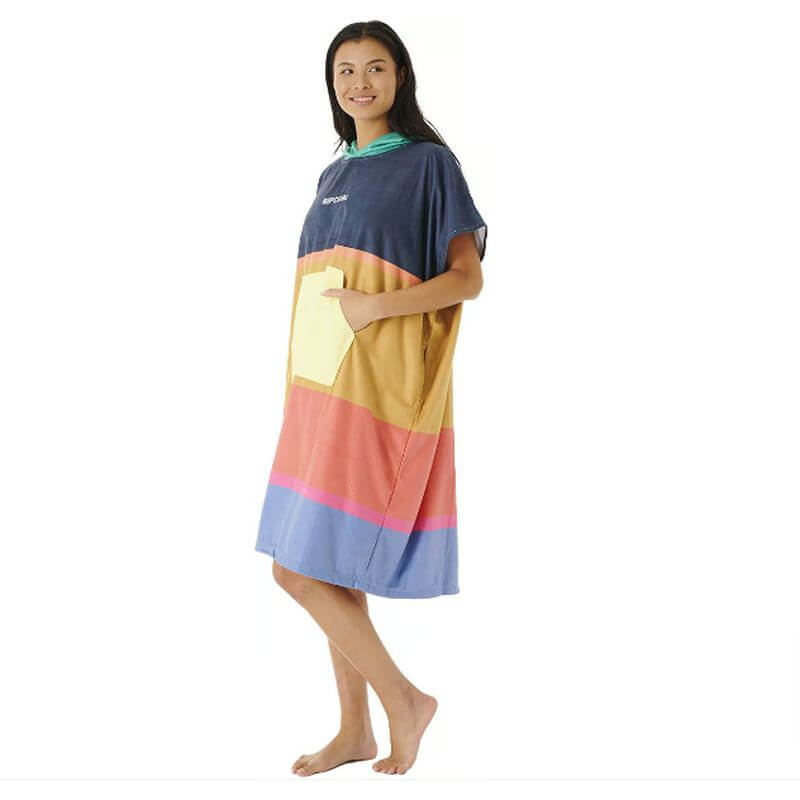 Rip Curl Damen Poncho Surf Revival Hooded Towel - multico