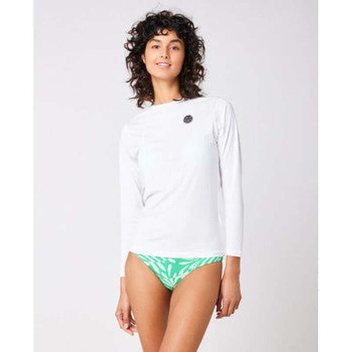 Rip Curl Damen UV Lycra langarm Whitewash Loose Fit - white