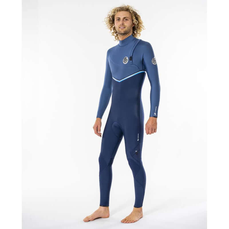 Rip Curl Herren 3/2mm Flashbomb Zipfree Neoprenanzug - blue