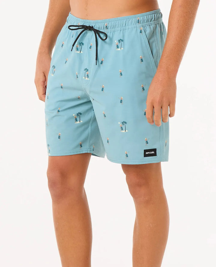 Rip Curl Herren Badehosen Hula Breach Volley - blue lagoon