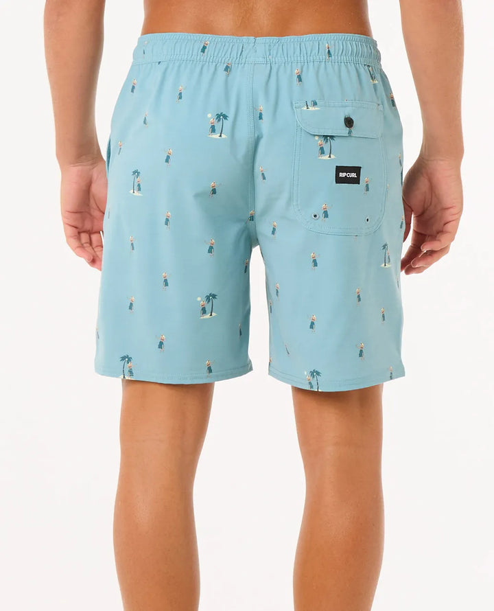 Rip Curl Herren Badehosen Hula Breach Volley - blue lagoon