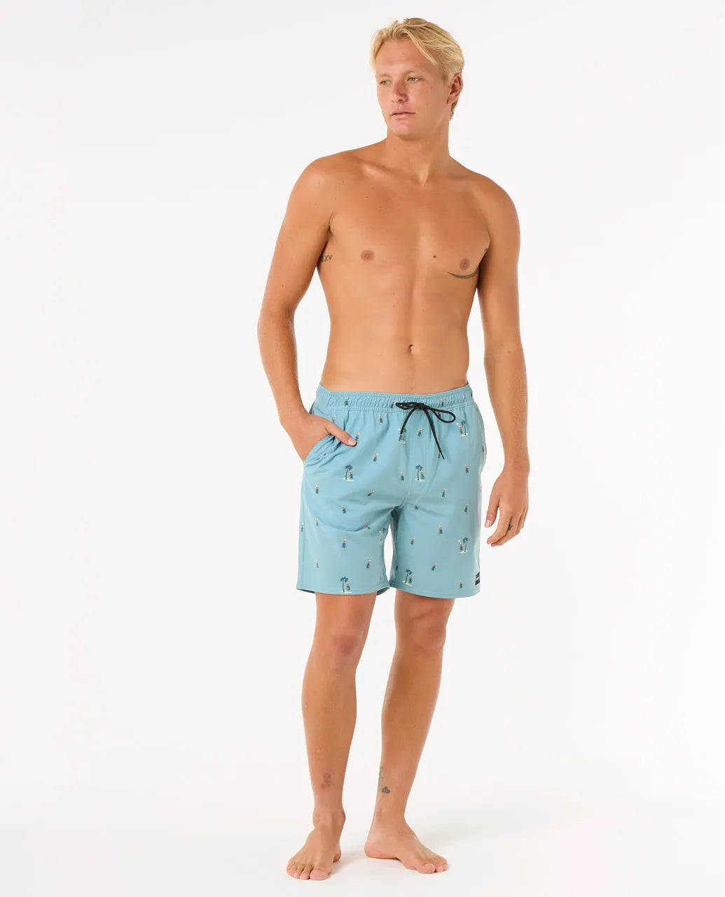 Rip Curl Herren Badehosen Hula Breach Volley - blue lagoon