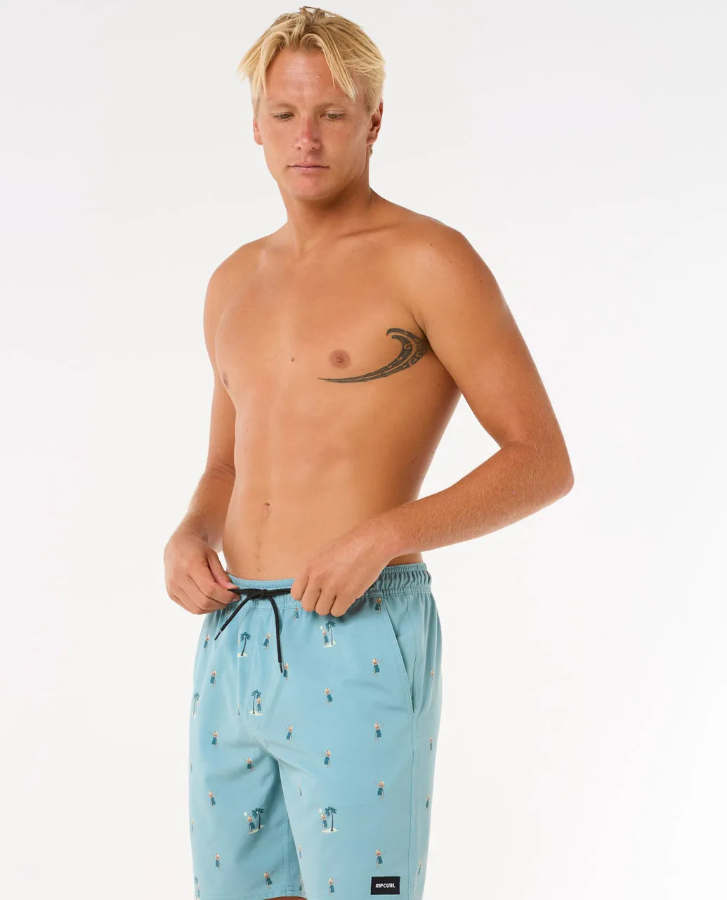 Rip Curl Herren Badehosen Hula Breach Volley - blue lagoon