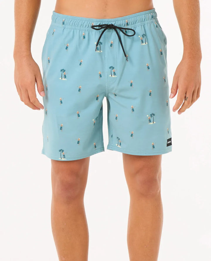 Rip Curl Herren Badehosen Hula Breach Volley - blue lagoon