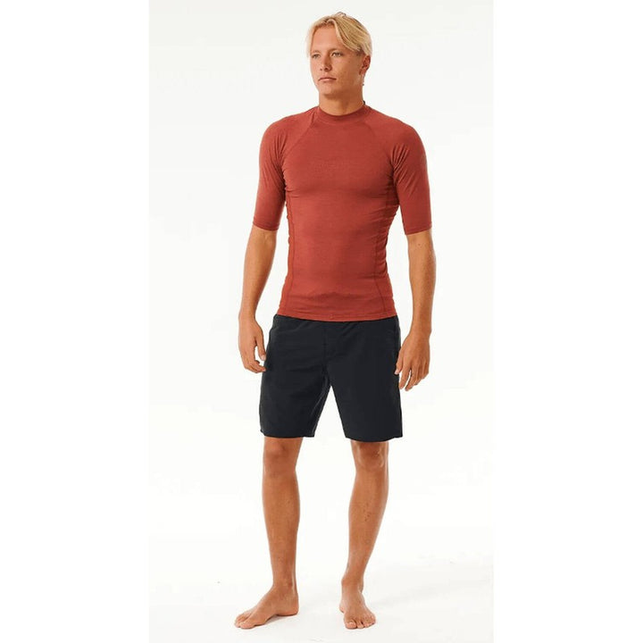 Rip Curl Herren Dawn Patrol Performance kurzarm - Red Marle