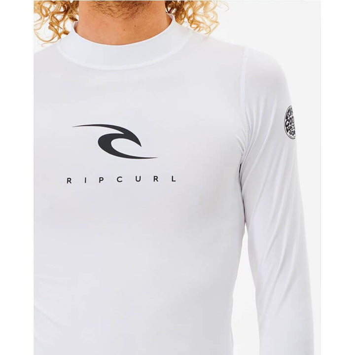 Rip Curl Herren Lycra Corpo UV Shirt, langarm - white
