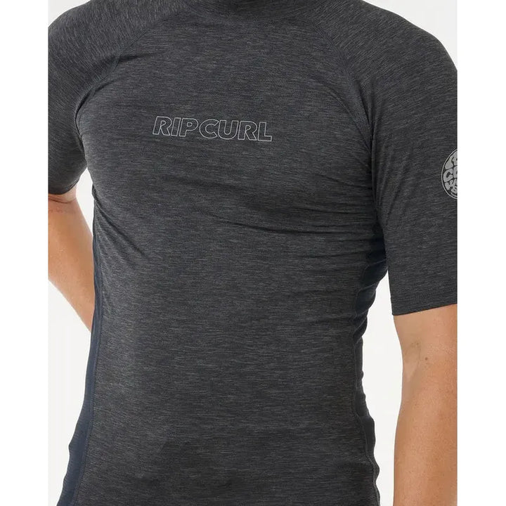 Rip Curl Herren Lycra Dawn Patrol Performance kurzarm - Black Marled