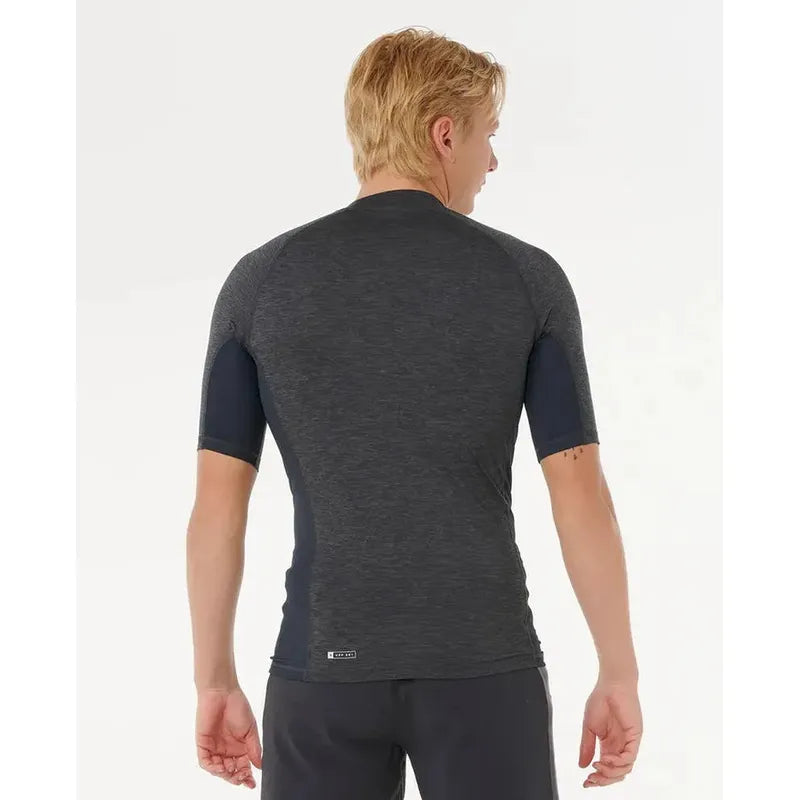 Rip Curl Herren Lycra Dawn Patrol Performance kurzarm - Black Marled