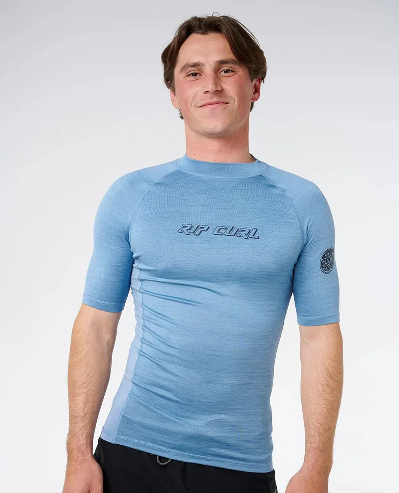 Rip Curl Herren Lycra Dawn Patrol UPF Performance Kurzarm - Blue