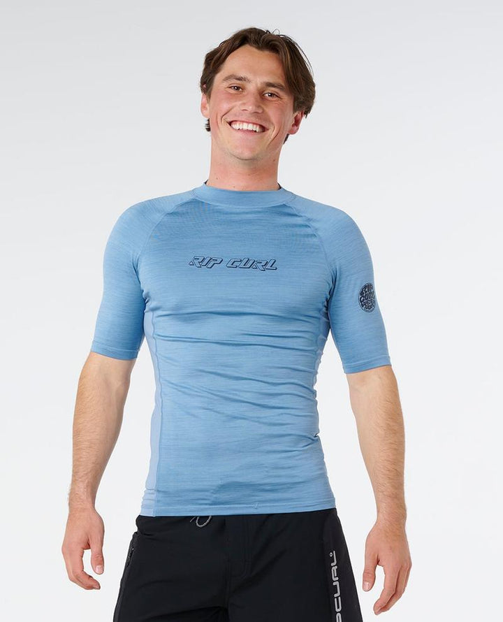 Rip Curl Herren Lycra Dawn Patrol UPF Performance Kurzarm - Blue