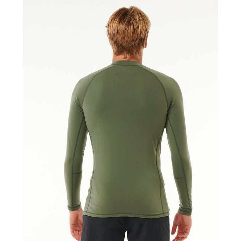 Rip Curl Herren Lycra Icons Brushed langarm - dark olive