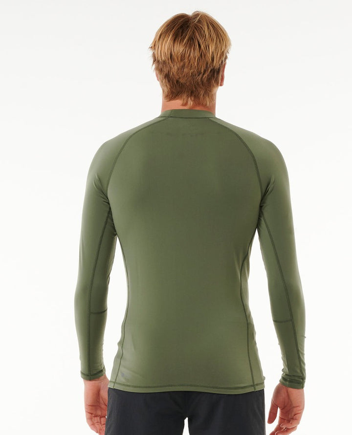 Rip Curl Herren Lycra Icons Brushed langarm - dark olive