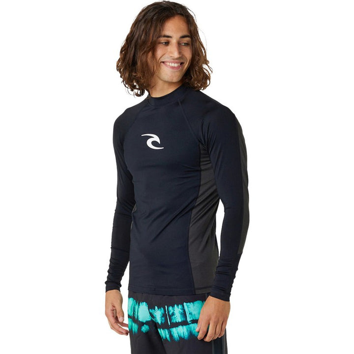 Rip Curl Herren Lycra Waves Langarm - black