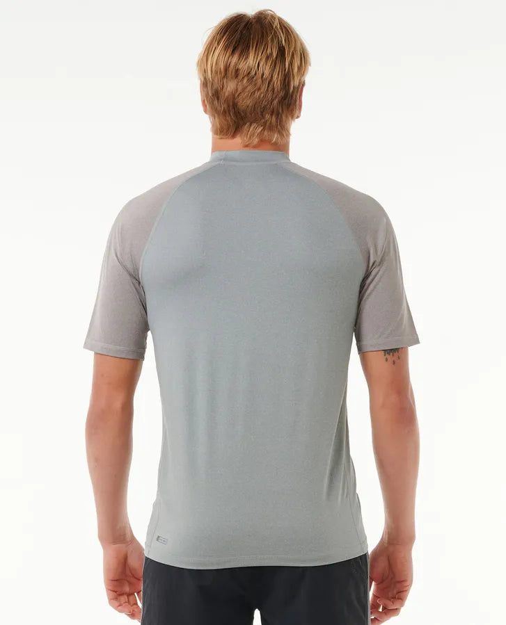 Rip Curl Herren Lycra kurzarm Shock - Light Grey Marle