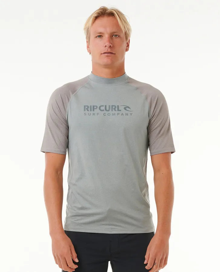 Rip Curl Herren Lycra kurzarm Shock - Light Grey Marle