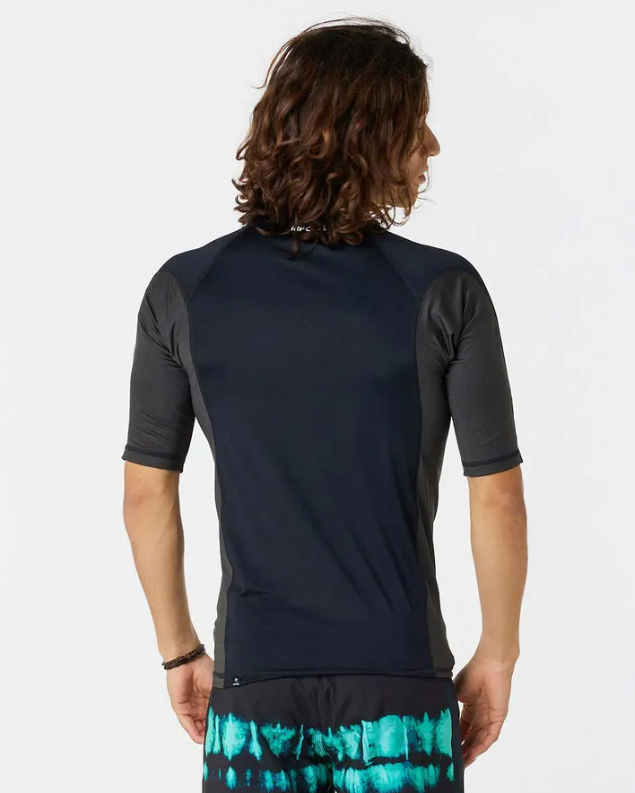 Rip Curl Herren Lycra kurzarm Waves - Black