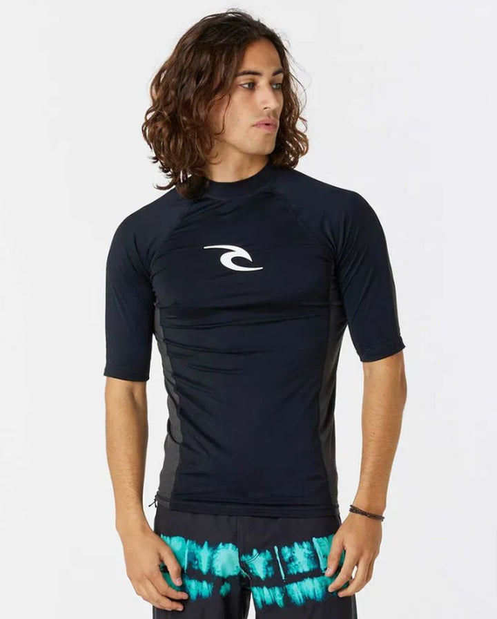 Rip Curl Herren Lycra kurzarm Waves - Black