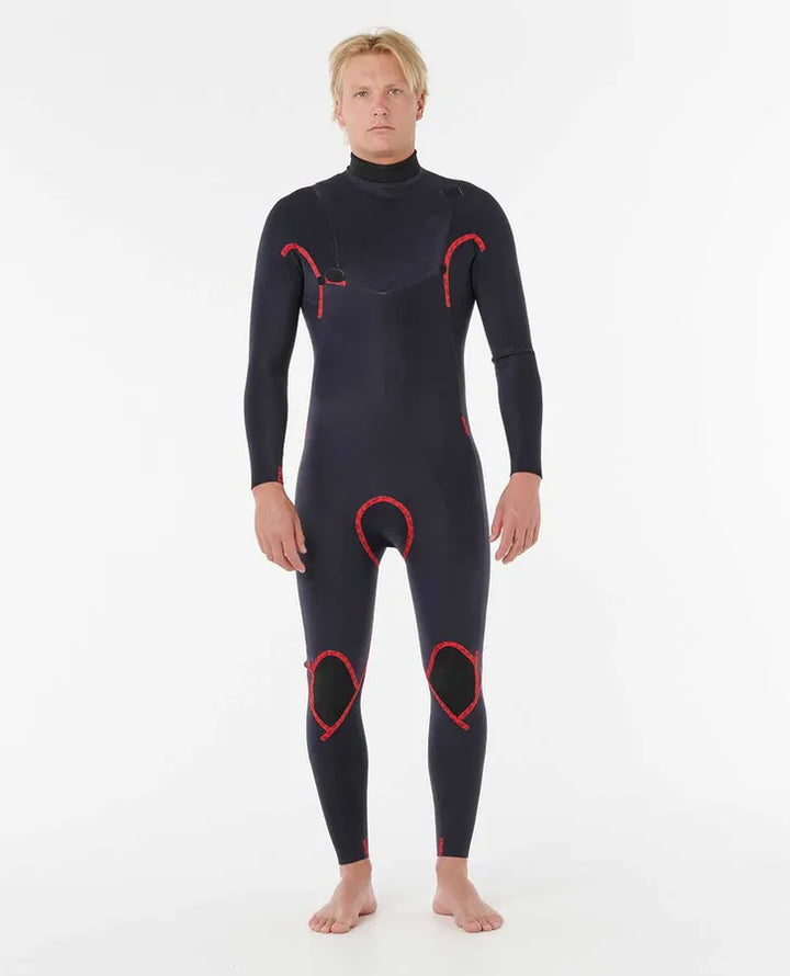 Rip Curl Herren Neoprenanzug 3/2 Dawn Patrol Pro Chestzip - Black