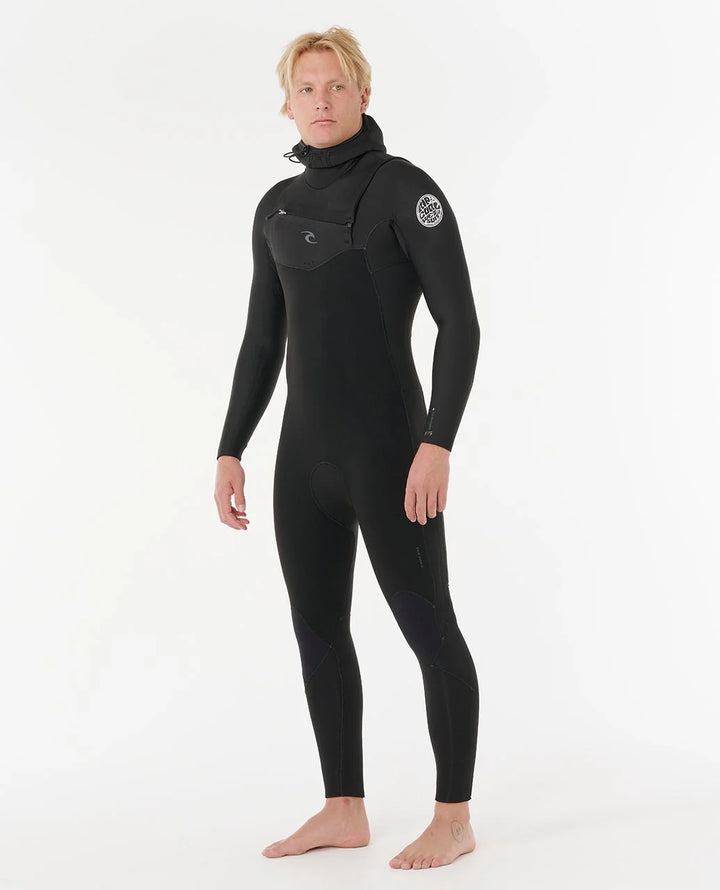 Rip Curl Herren Neoprenanzug Dawn Patrol 5/4mm Chestzip mit Hood - Black