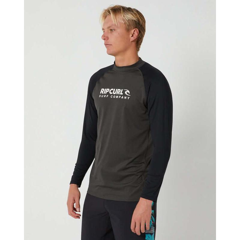 Rip Curl Herren Shock Lycra langarm - black marble