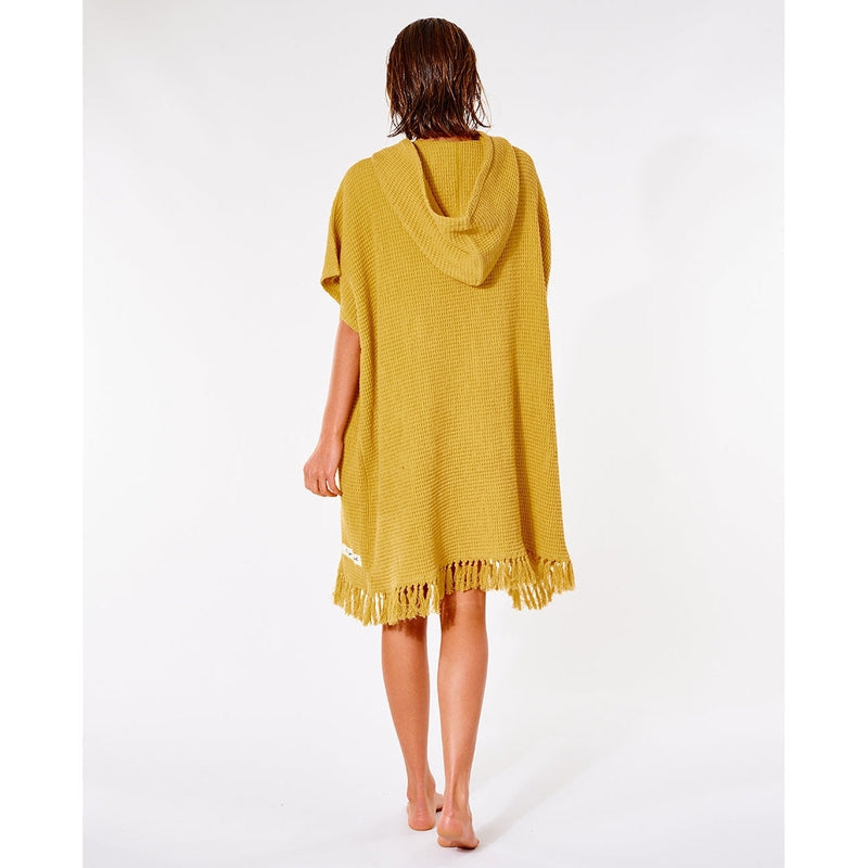 Rip Curl Hooded Towel Poncho Stonewash - gold