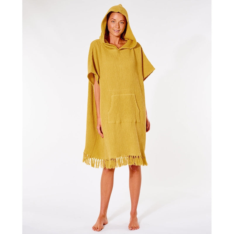 Rip Curl Hooded Towel Poncho Stonewash - gold