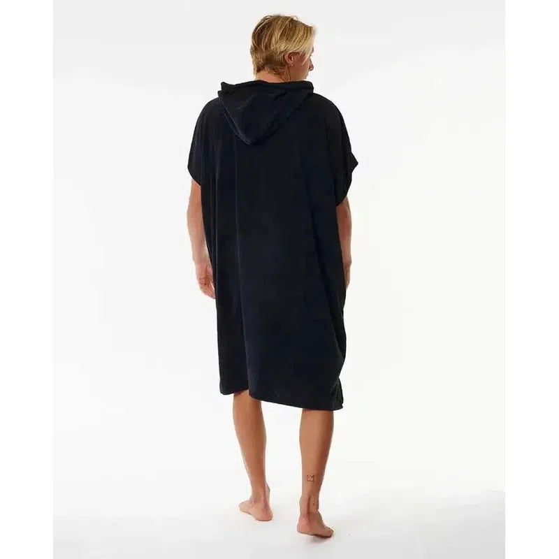 Rip Curl Poncho Brand Hooded Towel - Black/Grey