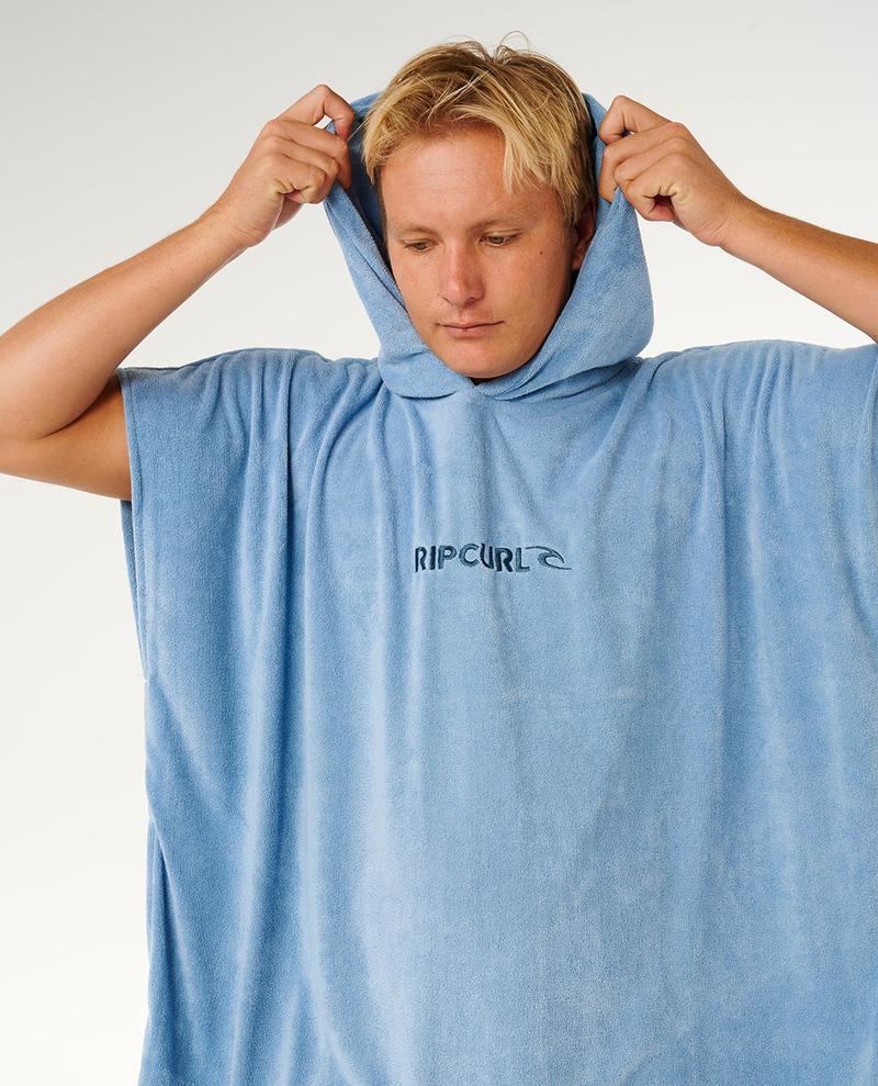 Rip Curl Poncho Brand Hooded Towel - Faded Denim