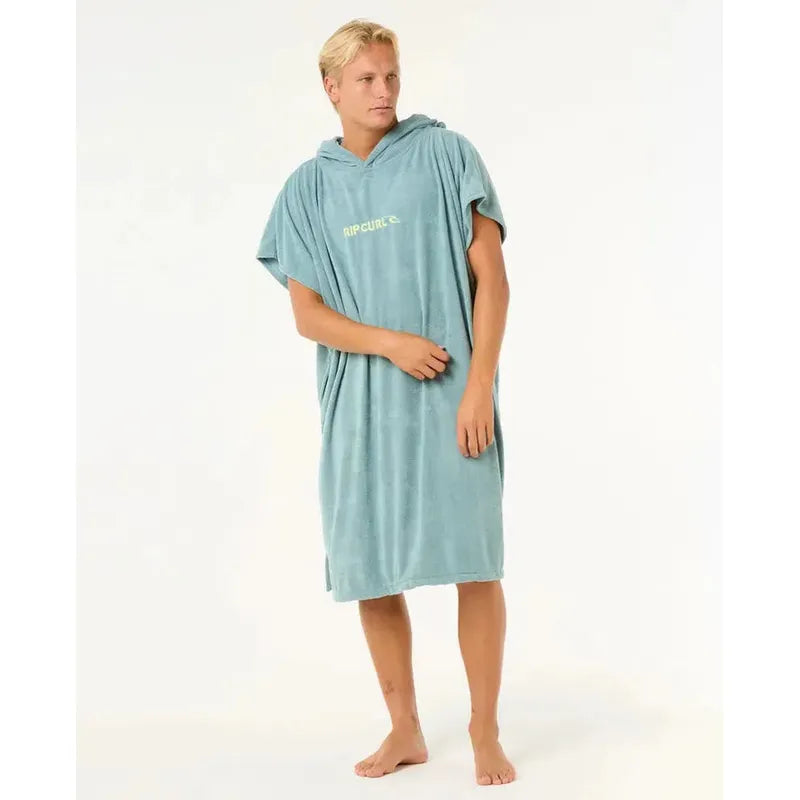 Rip Curl Poncho Brand Hooded Towel- blue lagoon