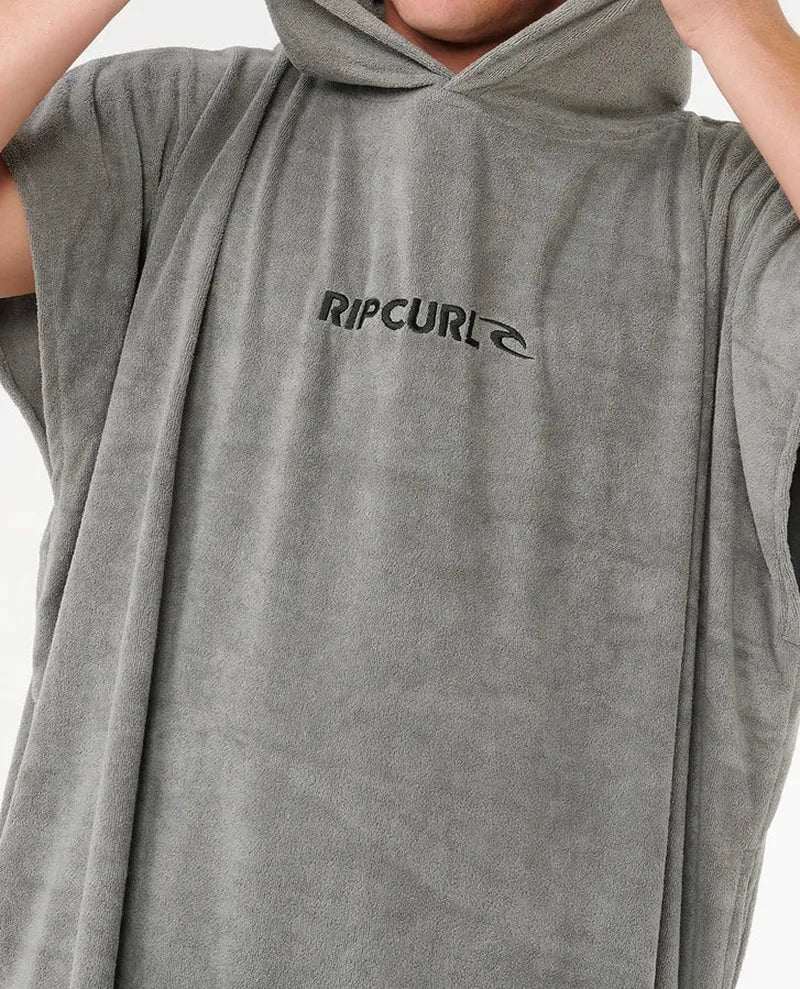 Rip Curl Poncho Brand Hooded Towel - grey 'Olive'