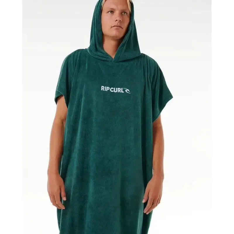Rip Curl Poncho Brand Hooded - blue green