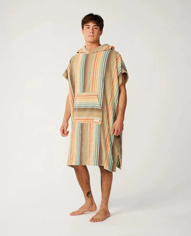Rip Curl Poncho Classic Surf Hooded Towel - Khaki Sand
